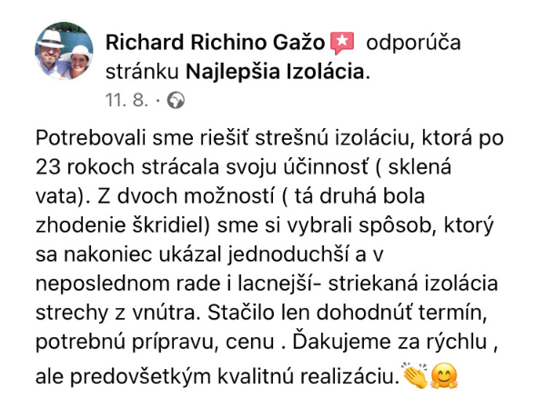 Striekaná izolácia